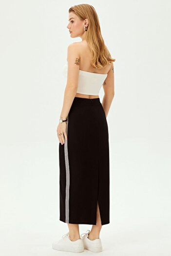 Allyco Midi Regular Comfortable Fit Knitted Skirt