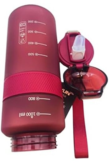Twisoo BPA Free Tritan Leak Proof Water Bottle with Infuser Strainer and Time Markers - Motivational