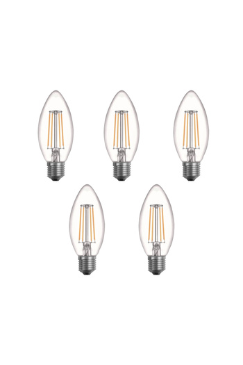 ORBUS B36 4W LED Filament Mum Ampul – Sarı Işık, E27, 400Lm 5li
