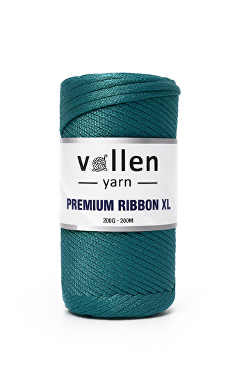 vollen yarn Premium 200gr/4mm Πολυεστερικό Σχοινί Κορδέλας, Μακραμέ Σχοινί, Σχοινί Τσάντας, Σχοινί Χόμπι, Σχοινί Σουπλά, Μπλε Βενζίνης