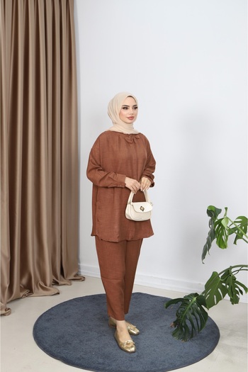 NİSUM MODA Pants Suit with Hidden Buttons