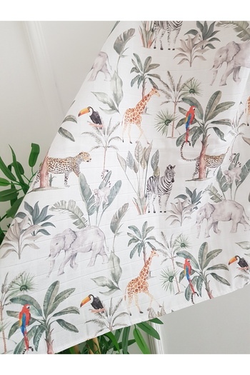 ilkimbebe Safari Müslin Konforlu Balenli Emzirme Önlüğü , Örtüsü - 70x100 Cm , Anne Bebek İlkim Bebe