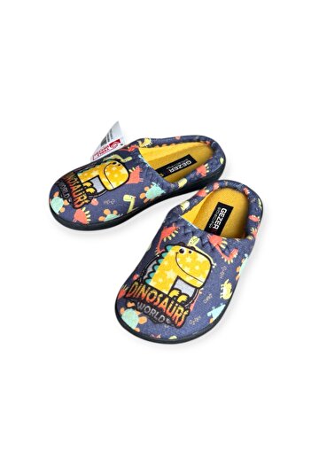 GEZER Boy's Anti-Slip Sole Plush Home Slippers