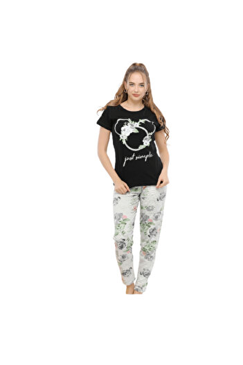 Generic Women's Cotton Short Sleeve Pajamas - PJ 992