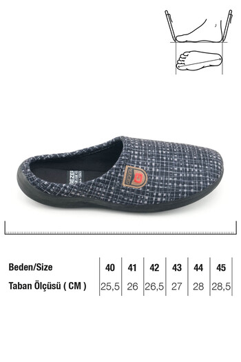 GEZER Men's Winter Pu Comfortable Sole Home Garden Gondola Slippers