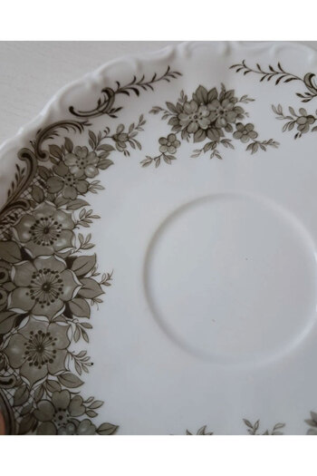 SELTMANN Nurantik Original German Bavarian Antique Coffee Cup Saucer with Floral Pattern