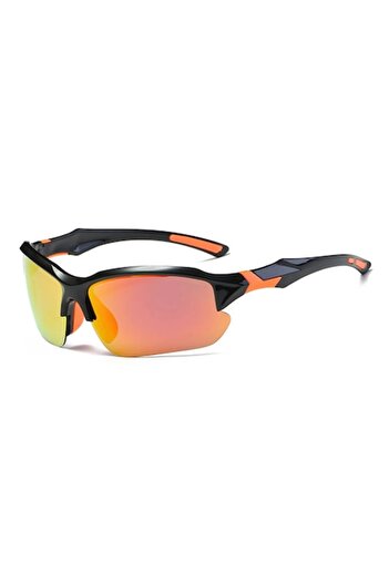 Stef's Cat Cycling Glasses, C63, Polycarbonate, Black/Orange