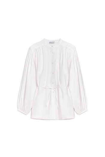 praye Balloon Sleeve Shirt Ecru