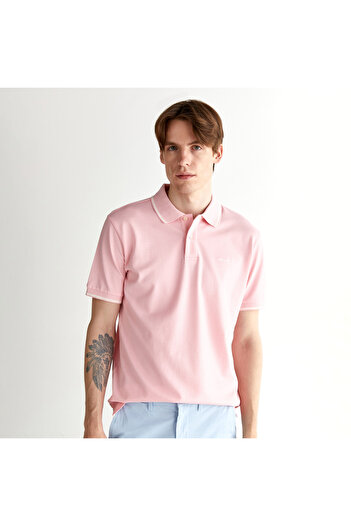 Gant Erkek Pembe Regular Fit Polo