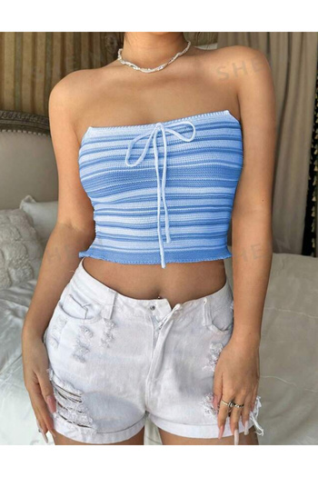 SHEIN top, blue