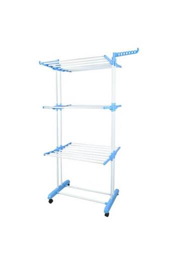 stuffix Vertical Clothes Dryer, Stainless Steel, with Wheels, Hanger Support, Foldable