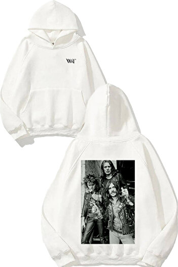 THEWERT Motörhead 9 Design Back Printed White Hooded Sweatshirt