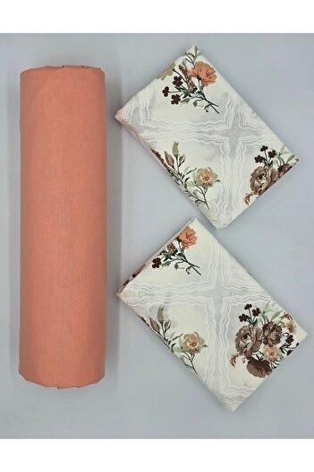 pınarhome collectıon 100% COTTON FABRIC RUBBERED SHEET+PILLOW CASE CORNER DEEP 28-30 CM SOFT FABRIC NEW SEASON