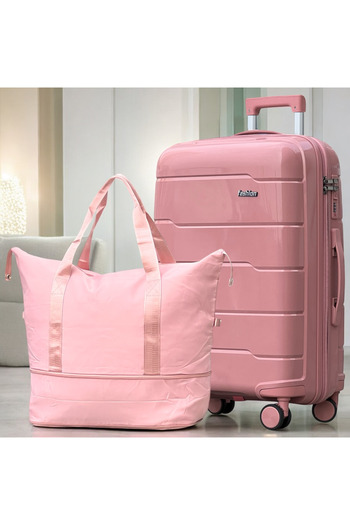 ZAAPPY Unbreakable PP Cabin Size 20 Inch[7-10kg] Luggage with Outdoor Bag Combo