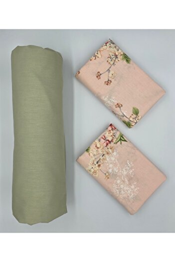 pınarhome collectıon 100% COTTON FABRIC RUBBERED SHEET+PILLOW CASE CORNER DEEP 28-30 CM SOFT FABRIC NEW SEASON