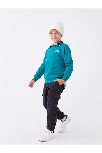LC Waikiki Lcw Kids Anthracite Comfortable Fit Boys' Jogger Cargo Pants