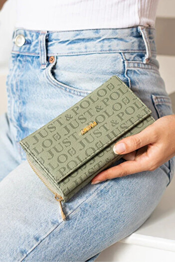 Just Polo Women's a Quality Horizontal Convenient Large Size Luxury Wallet Price: