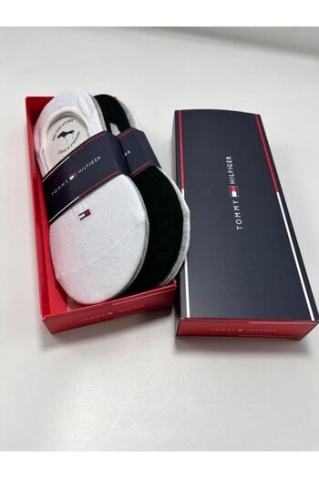 Tommy Hilfiger , Set 6 unisex short socks, White, Black, Grey, One Size