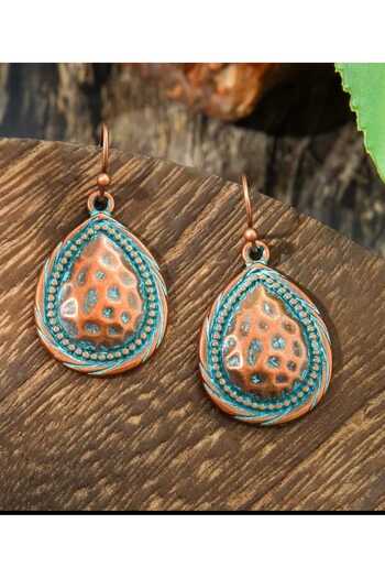 Ivory Pearl Ethnic Otanic Retro Earrings