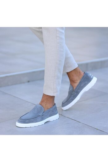SailLakers Sail Lakers - Gray Suede Men's Casual Shoes
