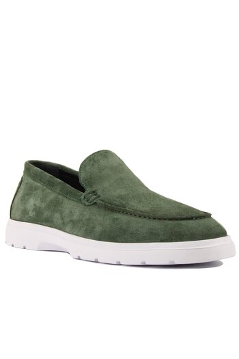 SailLakers - Green Suede Men's Casual Shoes 101-9064-H1364