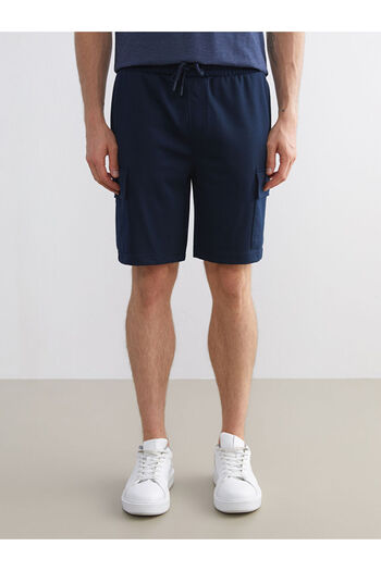 LC Waikiki Navy Blue Standard Fit Men's Cargo Shorts