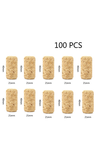 Choice 100 PCS 21 40 mm Blank Wine Corks Straight Corks Wine Stoppers Reusable Functional Portable Sealing