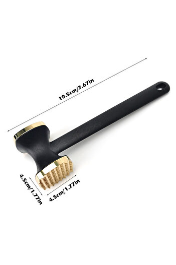 Choice black Steak Hammer Mallet Double-Sided Zinc Alloy Meat Tenderizer Meat Pounder Maximizes Food Flavor