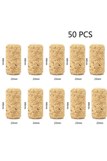 Choice 50 PCS 22 44mm Blank Wine Corks Straight Corks Wine Stoppers Reusable Functional Portable Sealing Wi