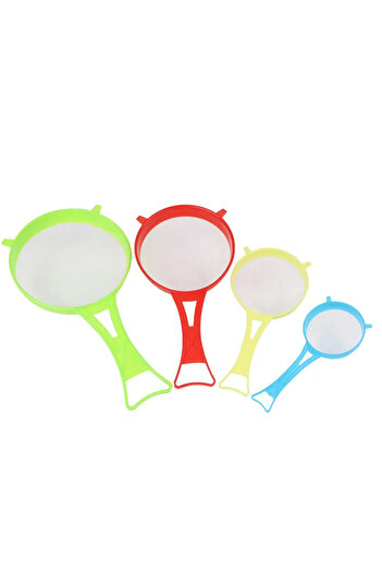 Choice 4pcs-random color Set of 4 Multi-purpose Mesh Filter with Handle - Perfect for Tea, Juice, Flour, So