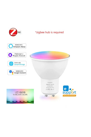 Choice Yes 1 pcs By Zigbee eWelink GU10 WiFi Zigbee Smart RGB LED Bulb Ewelink APP Control RGB CW WW Dimmab