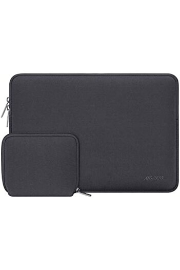 Mosiso Laptop Case 15 inch, Neoprene Laptop Sleeve Bag with Small Case, Space Gray