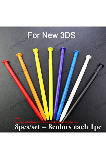 Choice 8 color for new3ds 1Set 5-12pcs Plastic/Metal Touch Screen Stylus Pen Game Console Pen for NDSL NDSi
