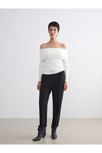 LC Waikiki Sparkling Choices from Shining Store |   Boat Neck Women's Knitwear Sweater