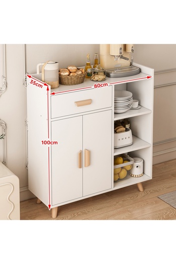 Sheinhome 100cm wide kitchen shelf suitable for dining room, kitchen, balcony