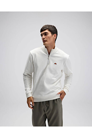 Ellesse Half Zipper White Men's Sweatshirt Em580