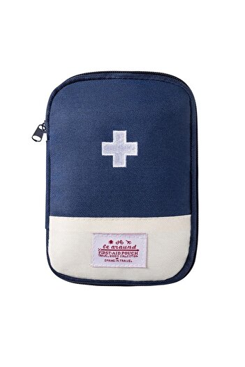 Choice Navy blue 1pc Business Trip Portable Medical Bag, Outdoor Emergency Kit, Portable Small Medicine Bag