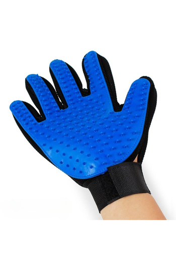 Choice blue right 1PC Cat Hair Remove Gloves Rubber Pet Beauty Cleaning Grooming Effective Massage Dog Pet