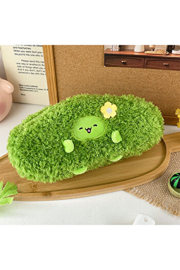 Choice broccoli Vegetable plush pen bag cute three-dimensional mushroom doll creative stationery bag studen