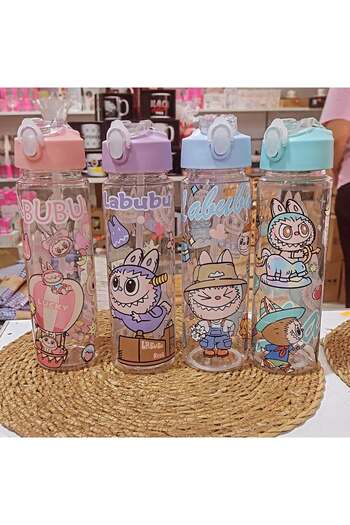 UNDERGROUND TRADE Labubu Water Bottle, Lockable Lid, Odor-Free, Tritan Healthy Water Bottle, New Model