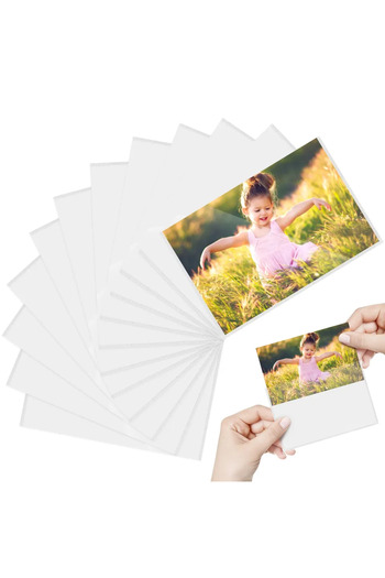 Choice White 12Pcs Magnetic Picture Frames 4x6 Inch Magnetic Photo Pocket with White Border Reusable Magnet
