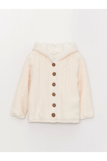 LC Waikiki Lcw Baby Beige Baby Girl Knitwear Cardigan
