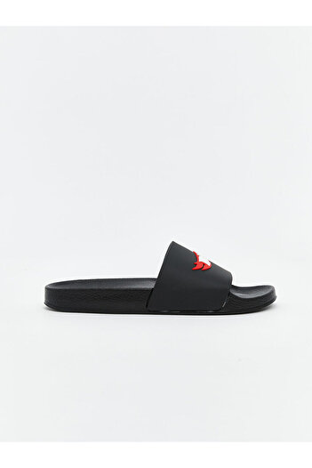 LC Waikiki Black Printed Boys' Slippers