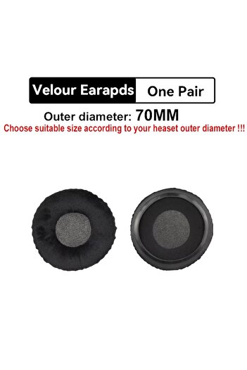 Choice 70mm General Velvet Earpads 60mm 65mm 70mm 75mm 80mm 85mm 90mm 95mm 100mm 105mm 110mm Replacement Ea