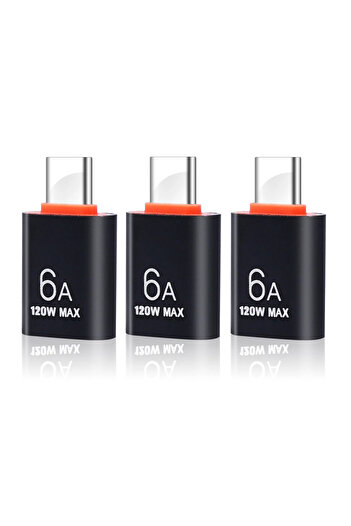 Choice 3pcs TypeC to USB 6A USB To Type-C and TypeC to USB OTG Converter USB 3.0 Adapter for Samsung Xiaomi