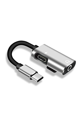 Choice Silver Type C To 3.5mm Jack Adapter For Xiaomi Huawei Type C Audio Splitter Headphone Cable Earphone