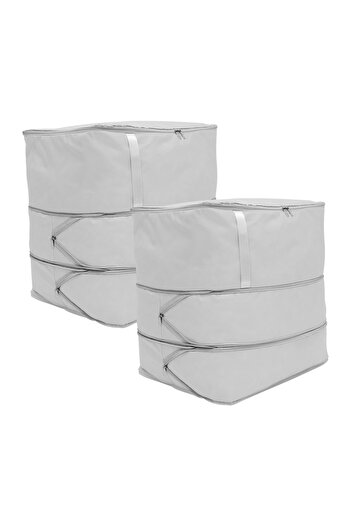Choice Grey 2Pcs 2Pcs Self Compression Duvet Storage Bag Large Capacity 3 Layer Moving Heavy Duty Self Comp