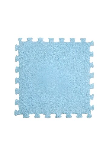 dalip Set 10 Pieces Puzzle Mat, Flippy, EVA Foam, Soft, 30 x 30 x 1 cm, Baby Blue