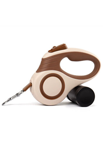 Choice 5M Brown Booteely Automatic Retractable Dog Leash Extendable Rope For Outdoor Travel Walking Hiking