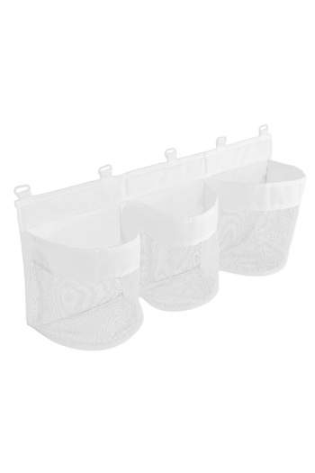 Choice white Bathroom Kids Toy Storage Bag - Multi-Compartment Wall Hanging Organizer with Drainage Holes,